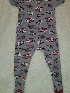 Kirkland Signature Series PJs Gray Fire Truck 4t